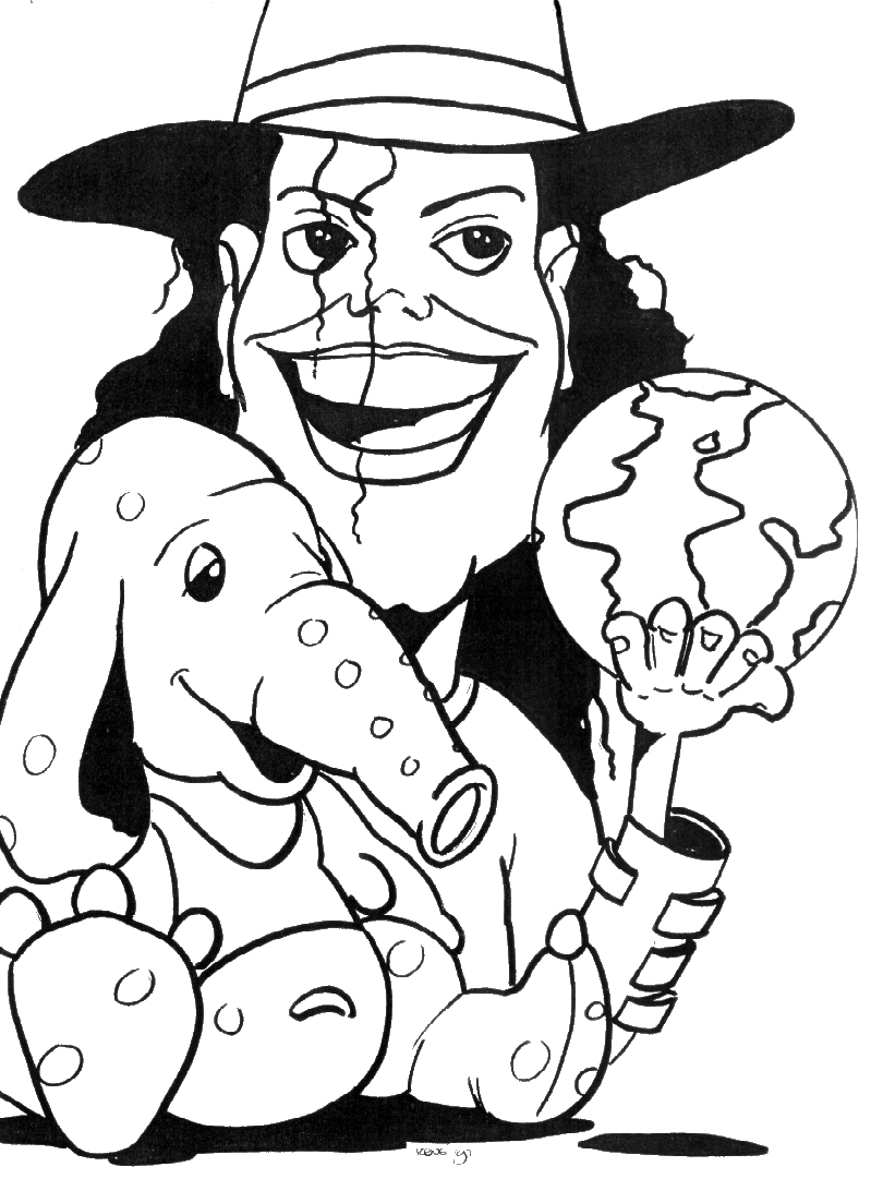 31 Iconic Michael Jackson Coloring Pages Printable 13