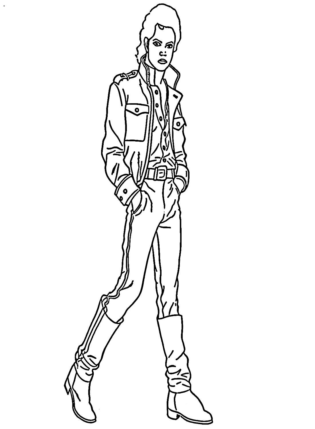 31 Iconic Michael Jackson Coloring Pages Printable 15