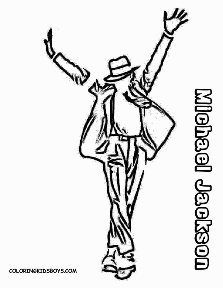 31 Iconic Michael Jackson Coloring Pages Printable 17