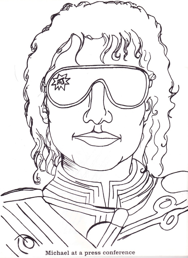 31 Iconic Michael Jackson Coloring Pages Printable 24