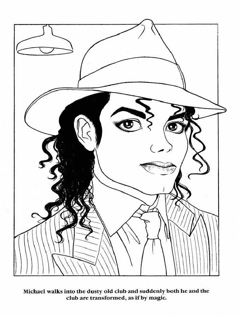 31 Iconic Michael Jackson Coloring Pages Printable 25