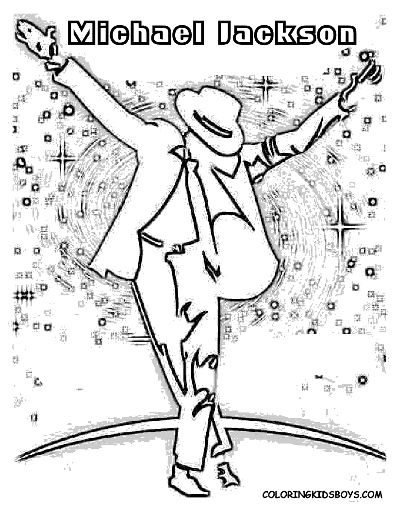 31 Iconic Michael Jackson Coloring Pages Printable 26