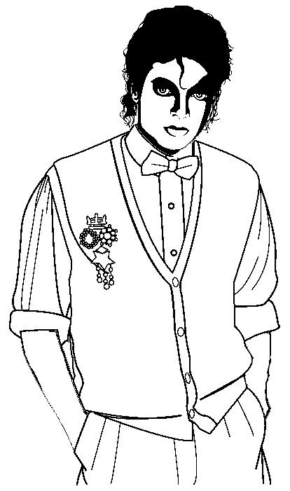 31 Iconic Michael Jackson Coloring Pages Printable 29