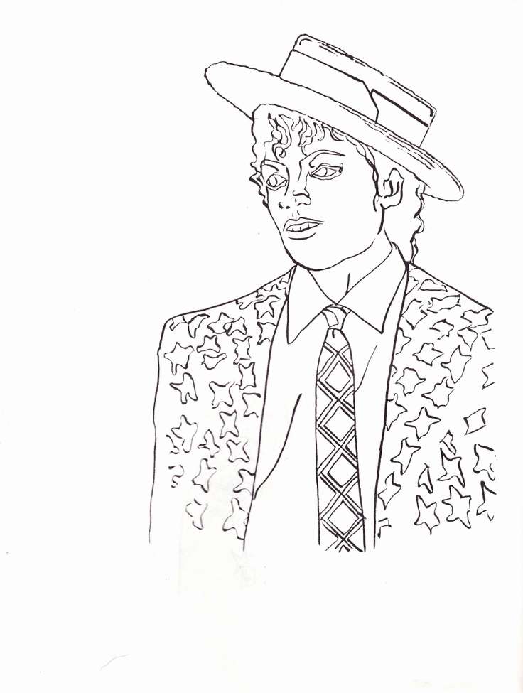 31 Iconic Michael Jackson Coloring Pages Printable 31