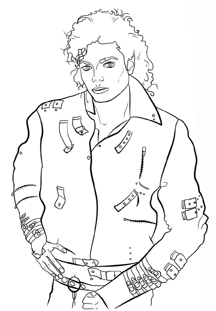 31 Iconic Michael Jackson Coloring Pages Printable 33