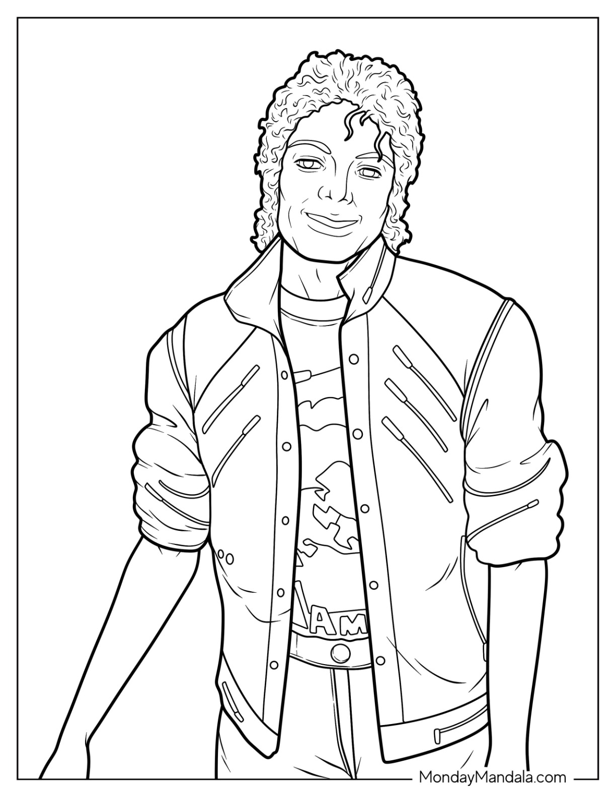 31 Iconic Michael Jackson Coloring Pages Printable 35