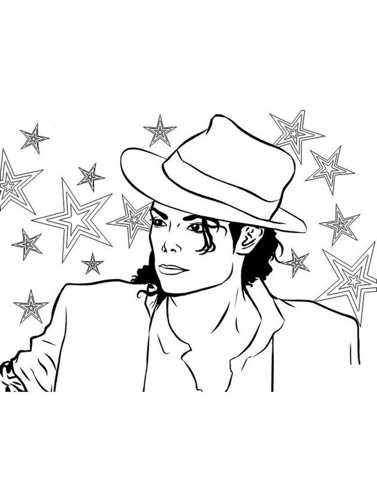 31 Iconic Michael Jackson Coloring Pages Printable 8