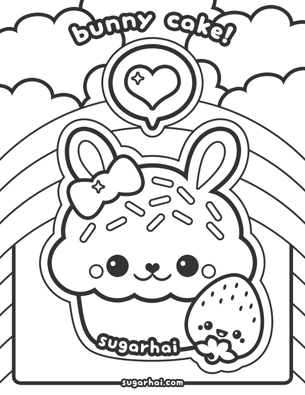 32 Kawaii Coloring Pages Printable 1