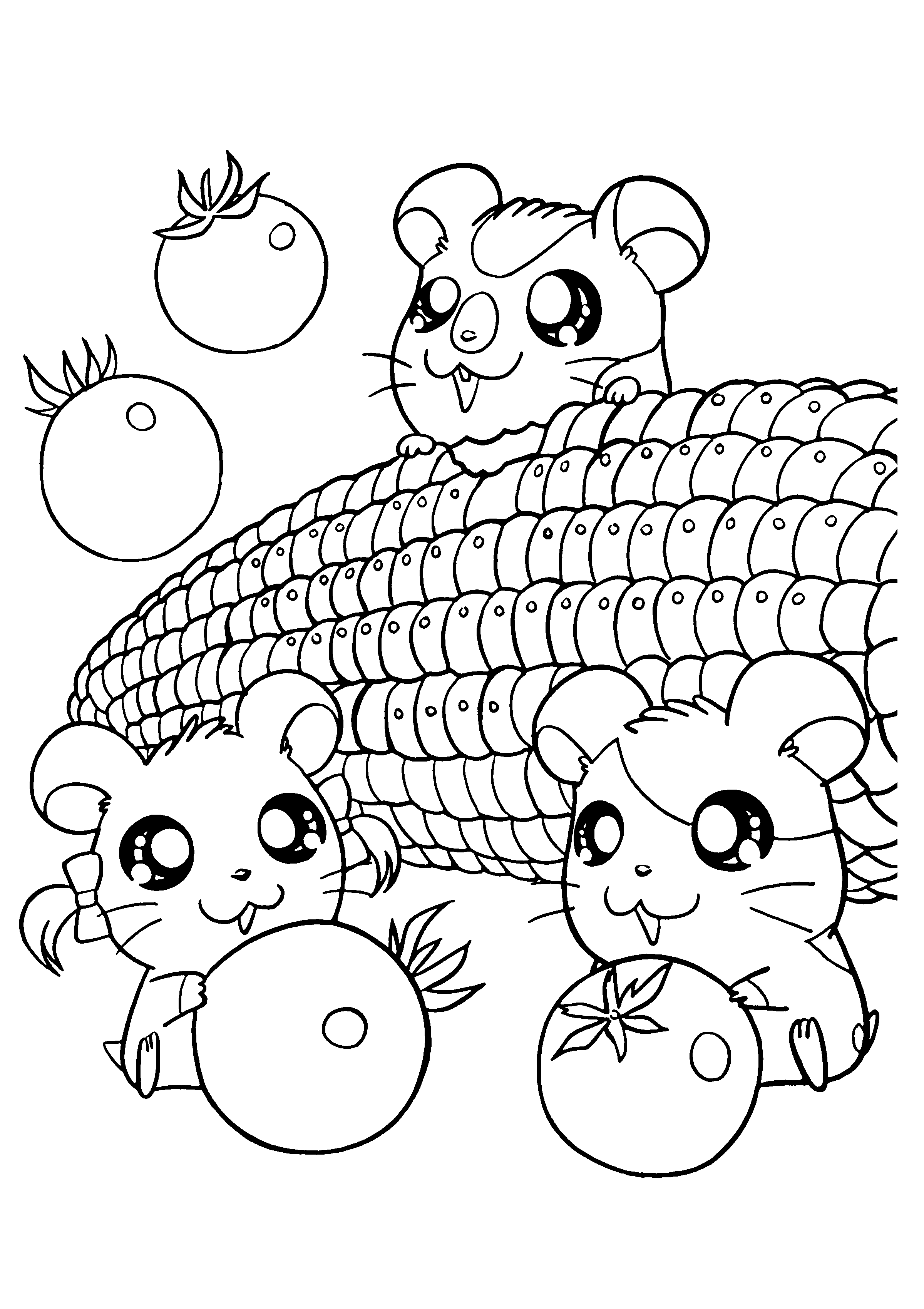 32 Kawaii Coloring Pages Printable 32