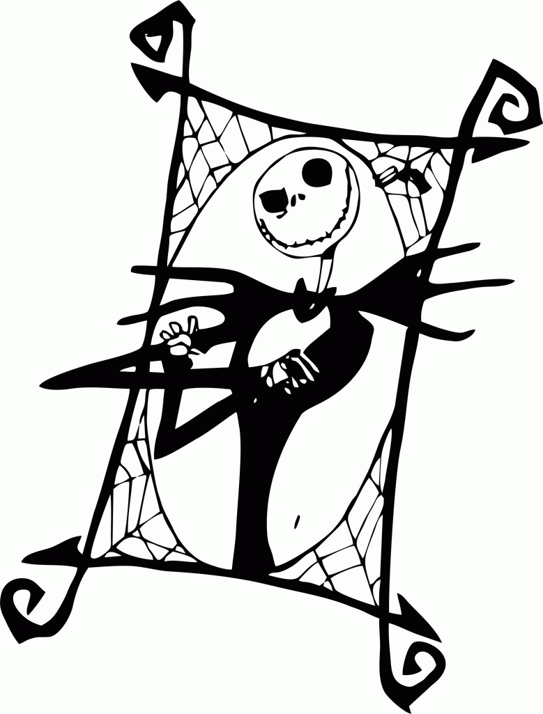 32 Spooky Nightmare Before Christmas Coloring Pages Printable 15