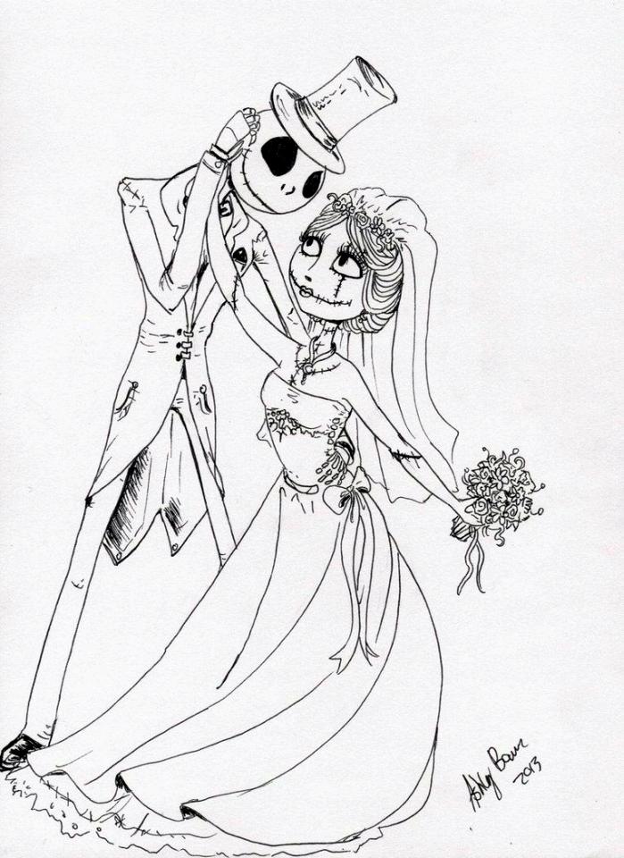 32 Spooky Nightmare Before Christmas Coloring Pages Printable 21