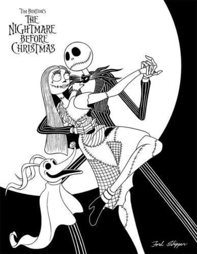 32 Spooky Nightmare Before Christmas Coloring Pages Printable 29