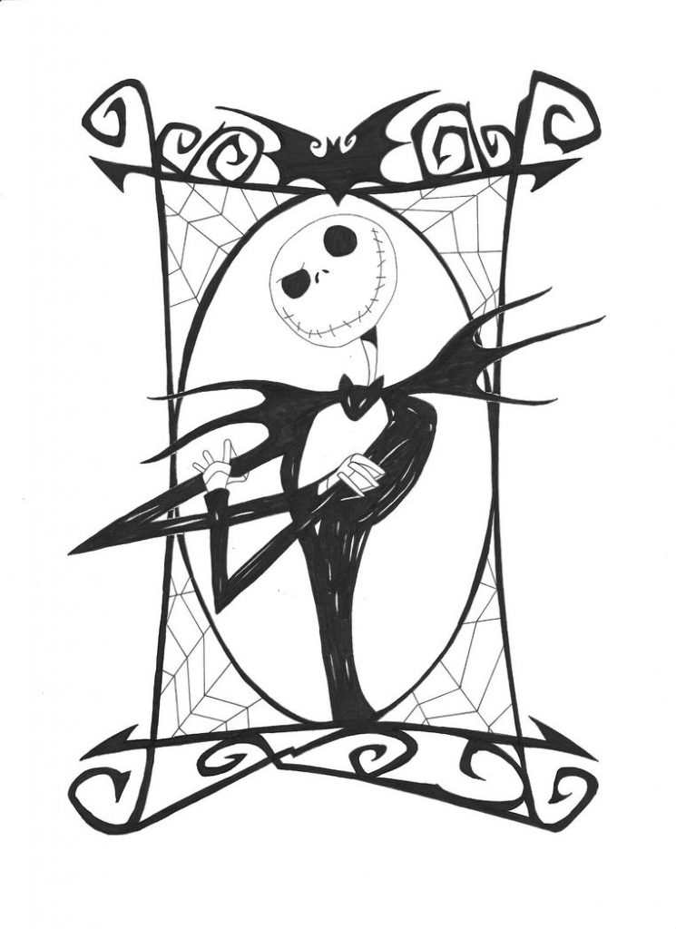 32 Spooky Nightmare Before Christmas Coloring Pages Printable 31