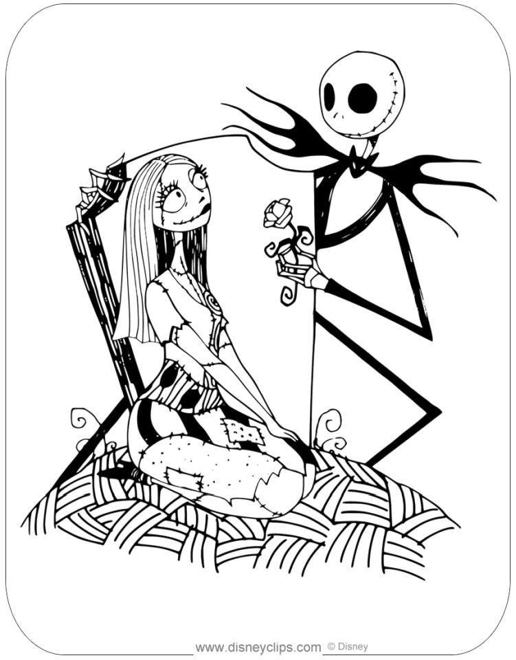 32 Spooky Nightmare Before Christmas Coloring Pages Printable 33