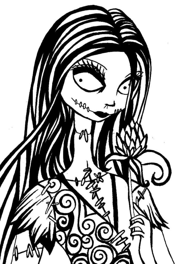 32 Spooky Nightmare Before Christmas Coloring Pages Printable 8