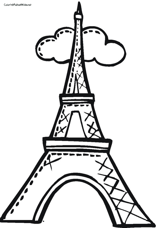 33 Iconic Eiffel Tower Coloring Pages Printable 27