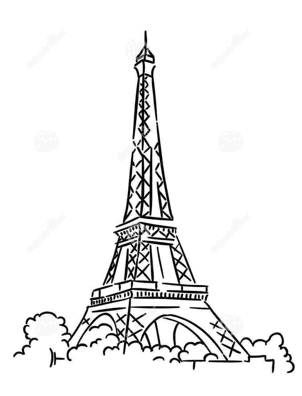 33 Iconic Eiffel Tower Coloring Pages Printable 3