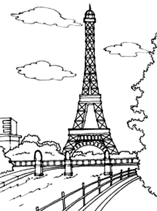 33 Iconic Eiffel Tower Coloring Pages Printable 31