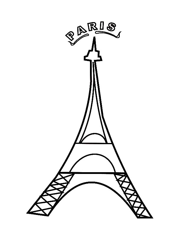 33 Iconic Eiffel Tower Coloring Pages Printable 9