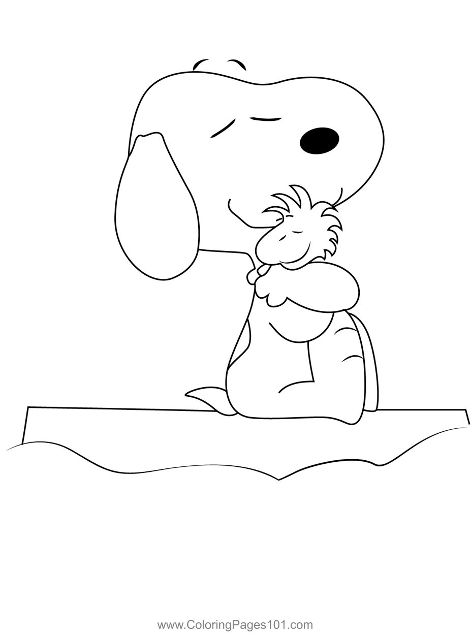 34 Iconic Snoopy Coloring Pages Printable 10