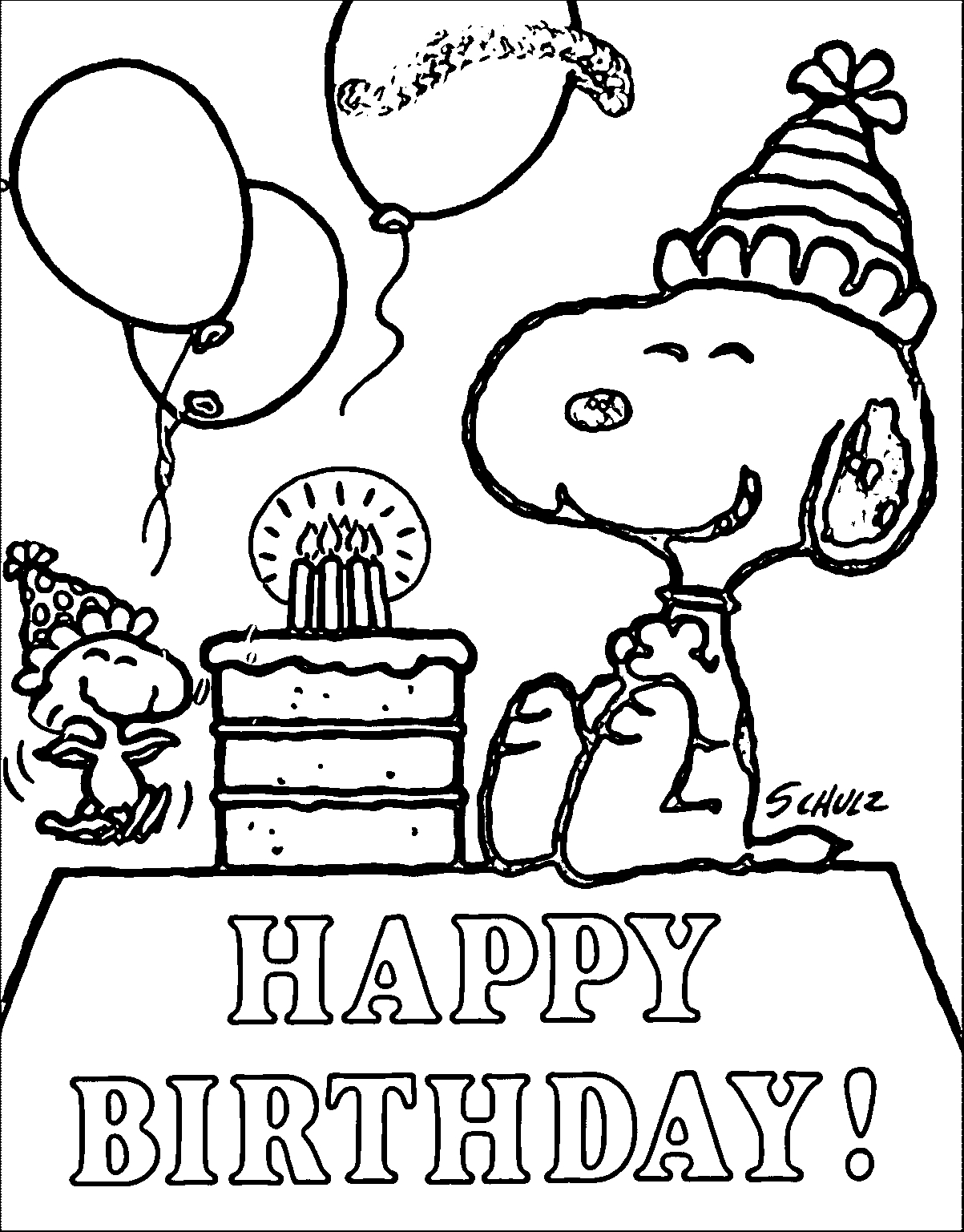 34 Iconic Snoopy Coloring Pages Printable 18