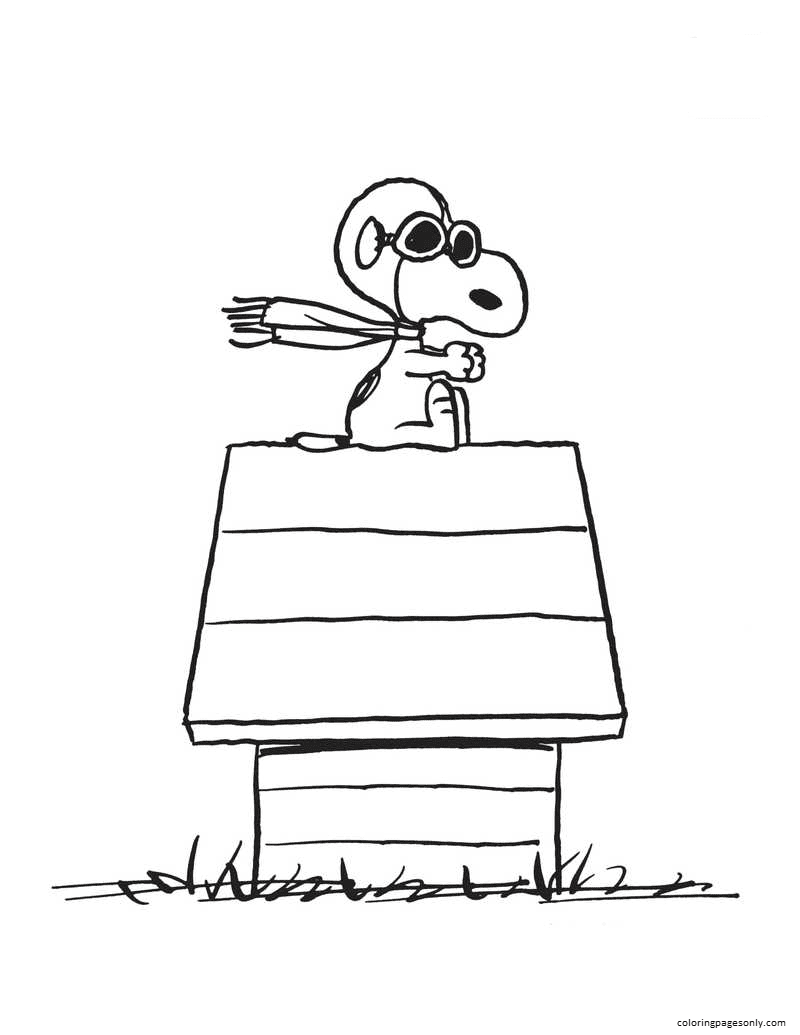 34 Iconic Snoopy Coloring Pages Printable 19