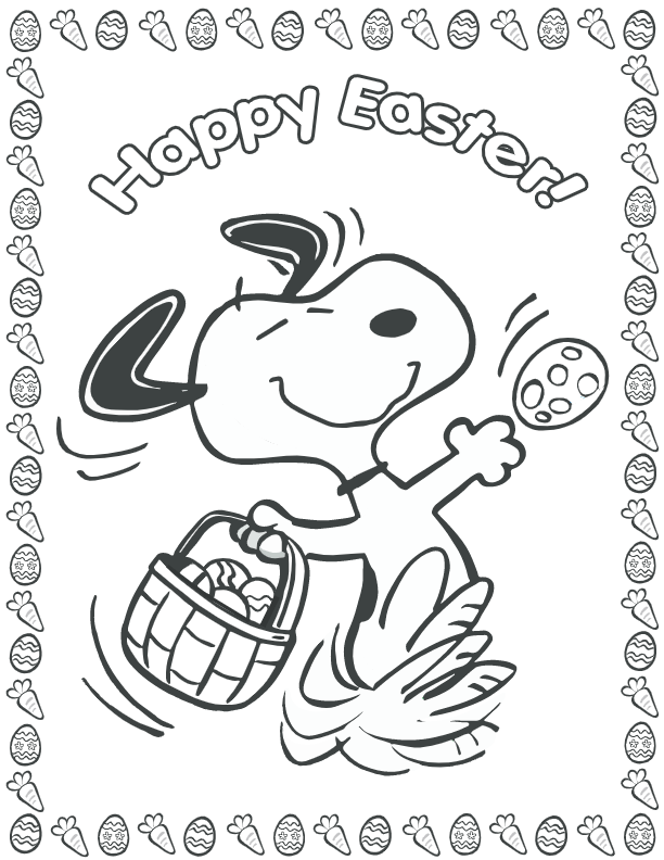 34 Iconic Snoopy Coloring Pages Printable 34