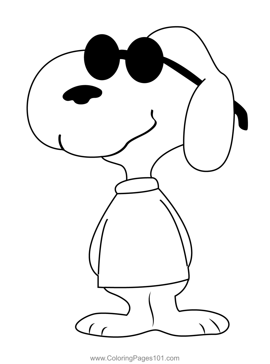 34 Iconic Snoopy Coloring Pages Printable 5