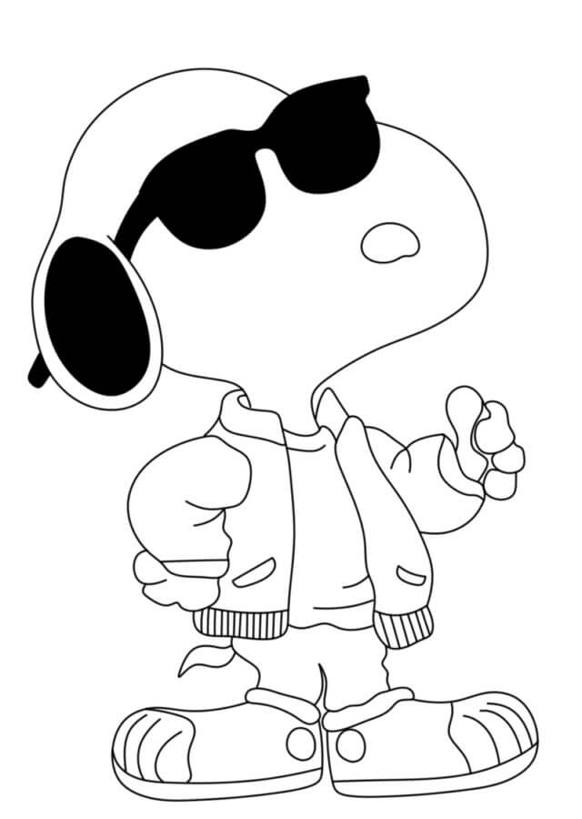 34 Iconic Snoopy Coloring Pages Printable 8