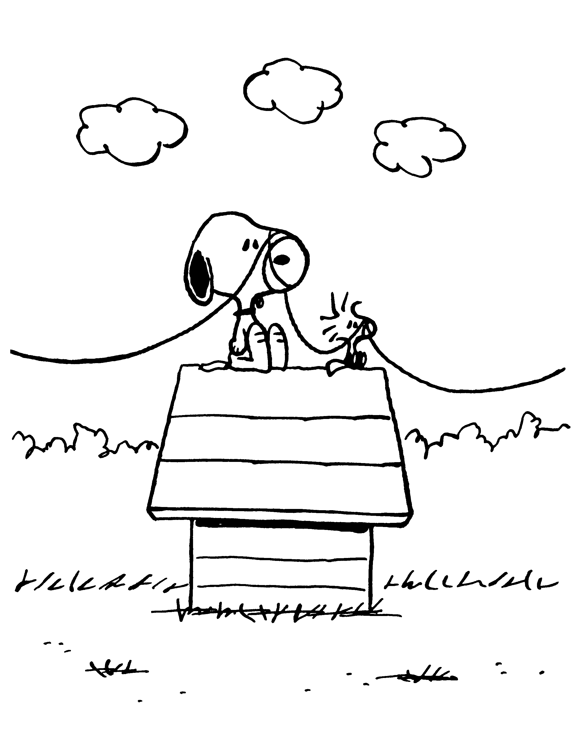 34 Iconic Snoopy Coloring Pages Printable 9