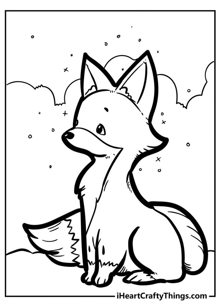 34 Sly Fox Coloring Pages Printable 12