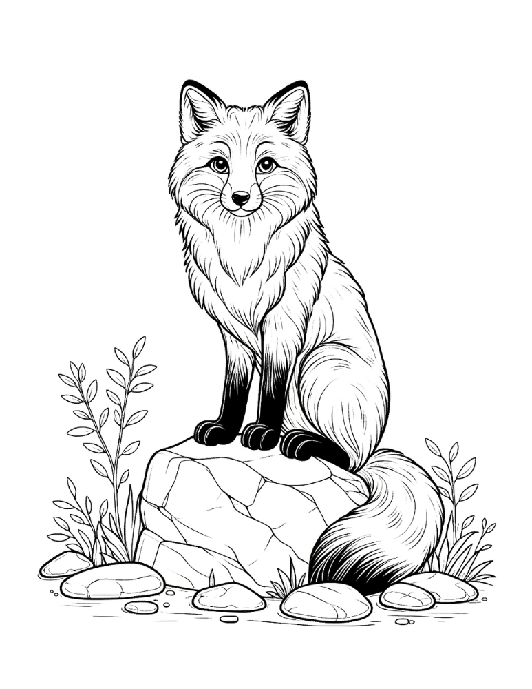 34 Sly Fox Coloring Pages Printable 14