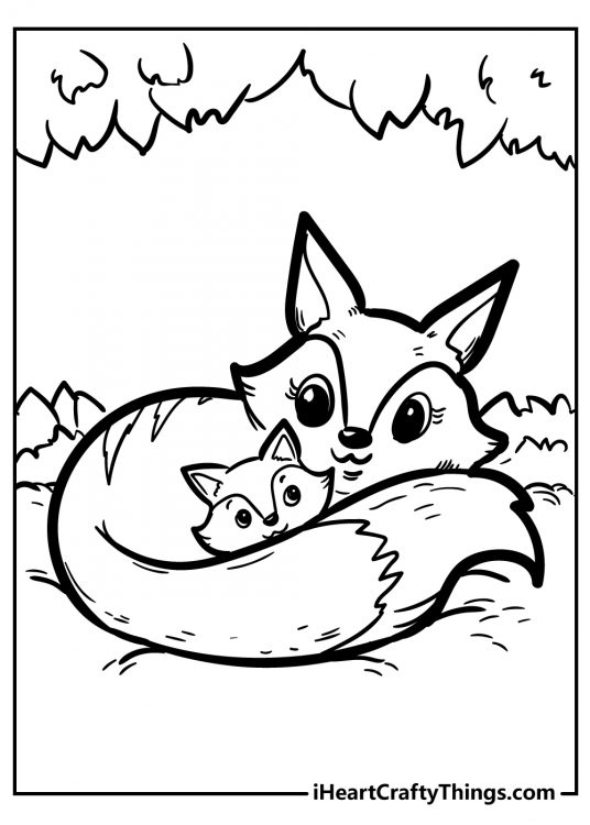 34 Sly Fox Coloring Pages Printable 16