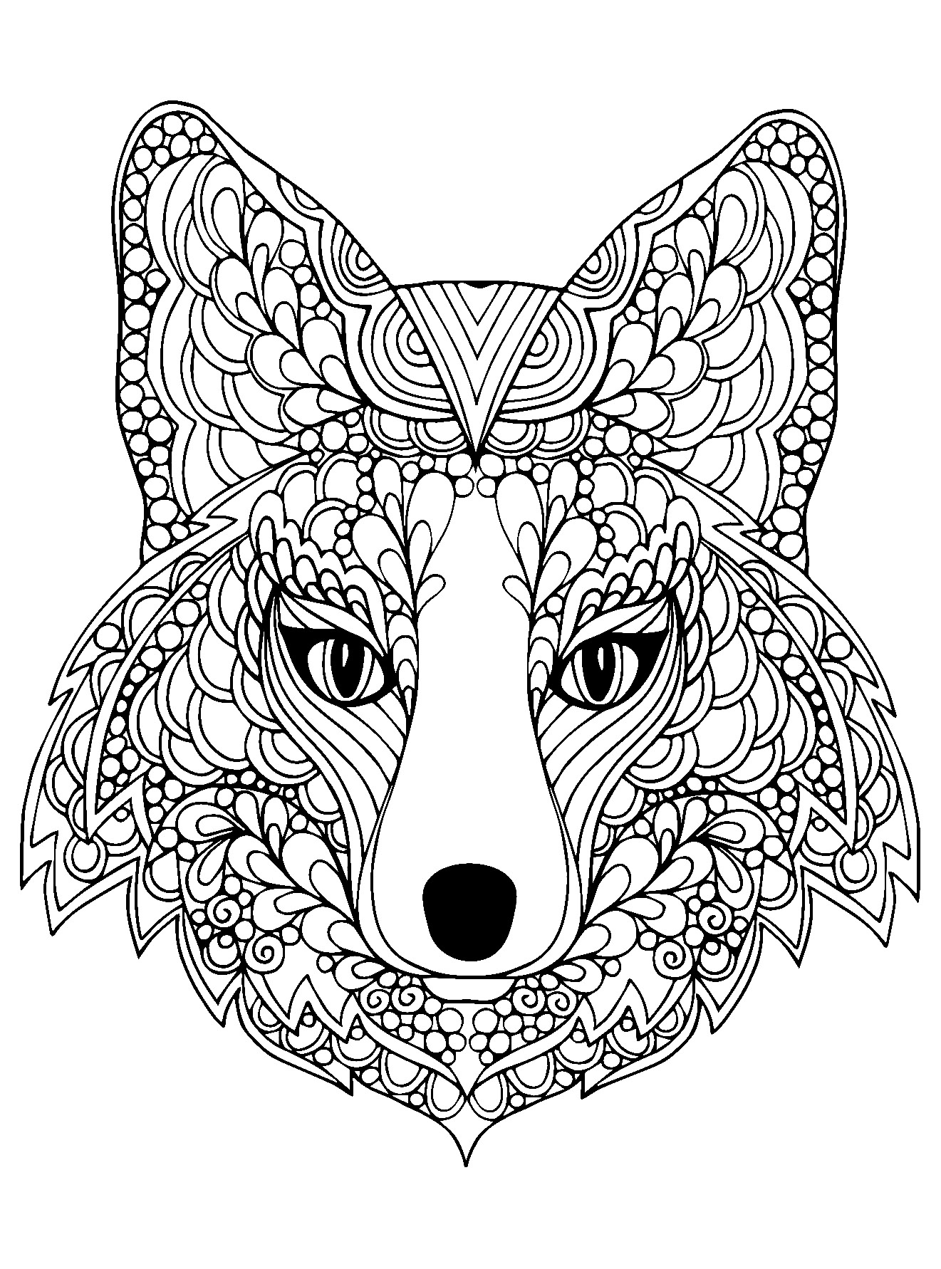 34 Sly Fox Coloring Pages Printable 19