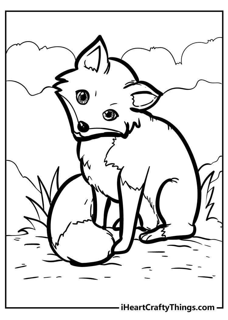 34 Sly Fox Coloring Pages Printable 25