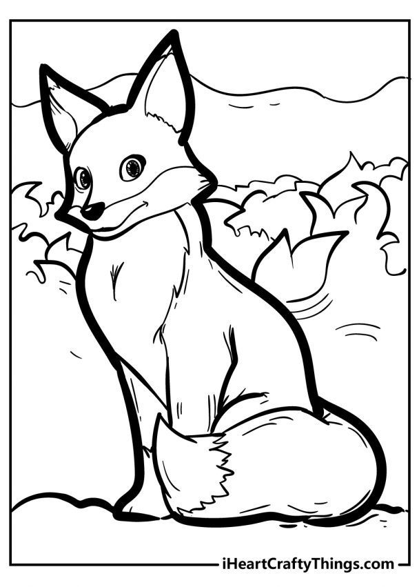 34 Sly Fox Coloring Pages Printable 31