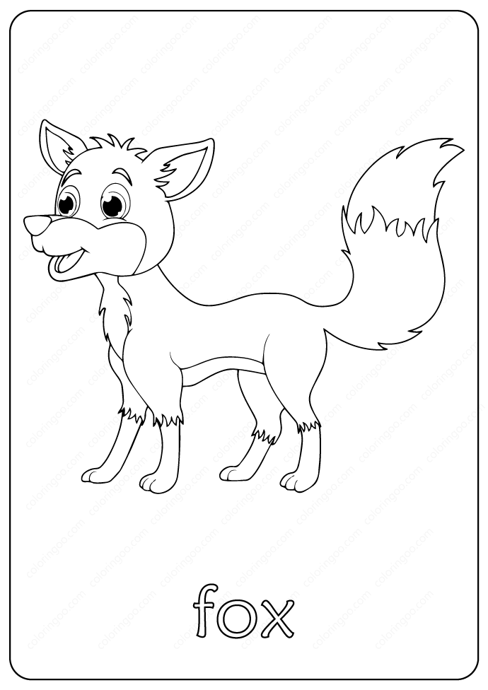 34 Sly Fox Coloring Pages Printable 4