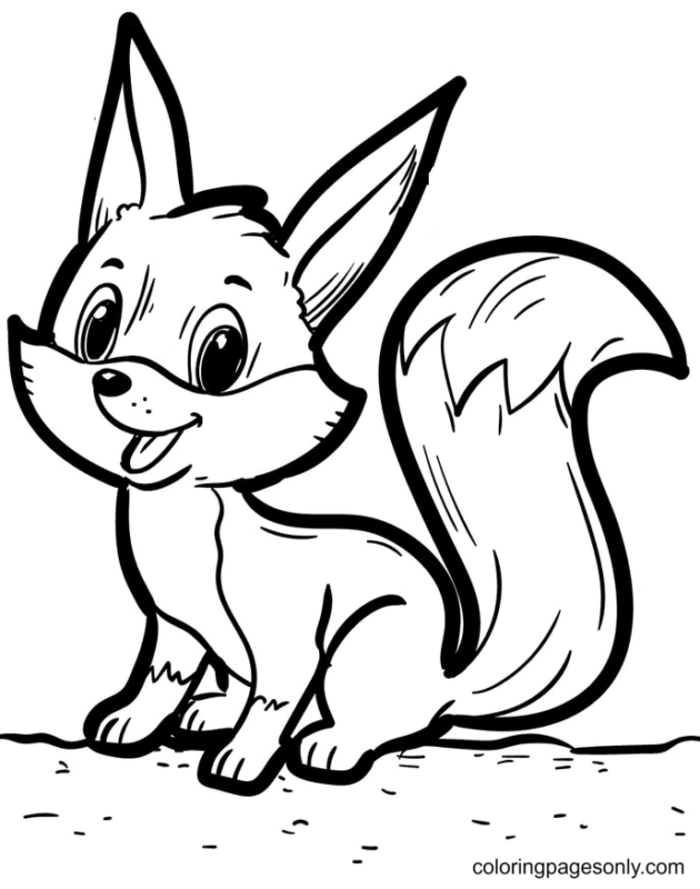 34 Sly Fox Coloring Pages Printable 6