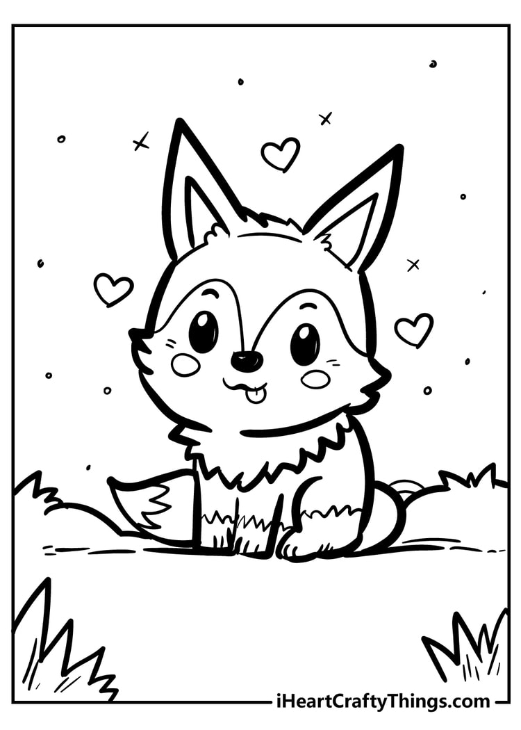 34 Sly Fox Coloring Pages Printable 7