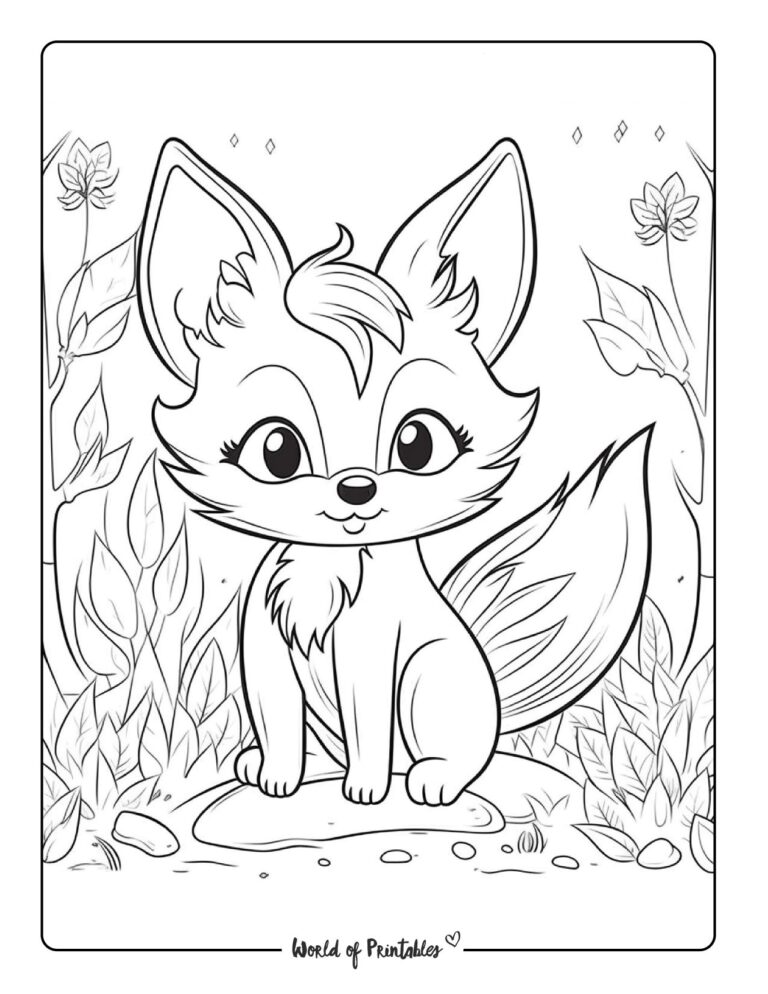 34 Sly Fox Coloring Pages Printable 9