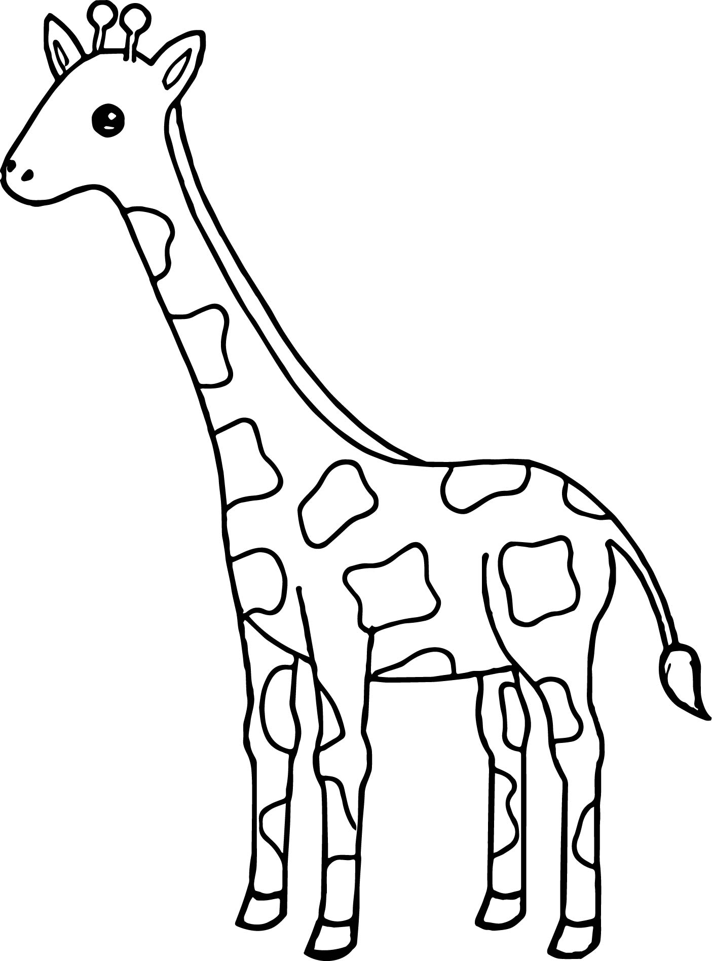 35 Tall Giraffe Coloring Pages Printable 1