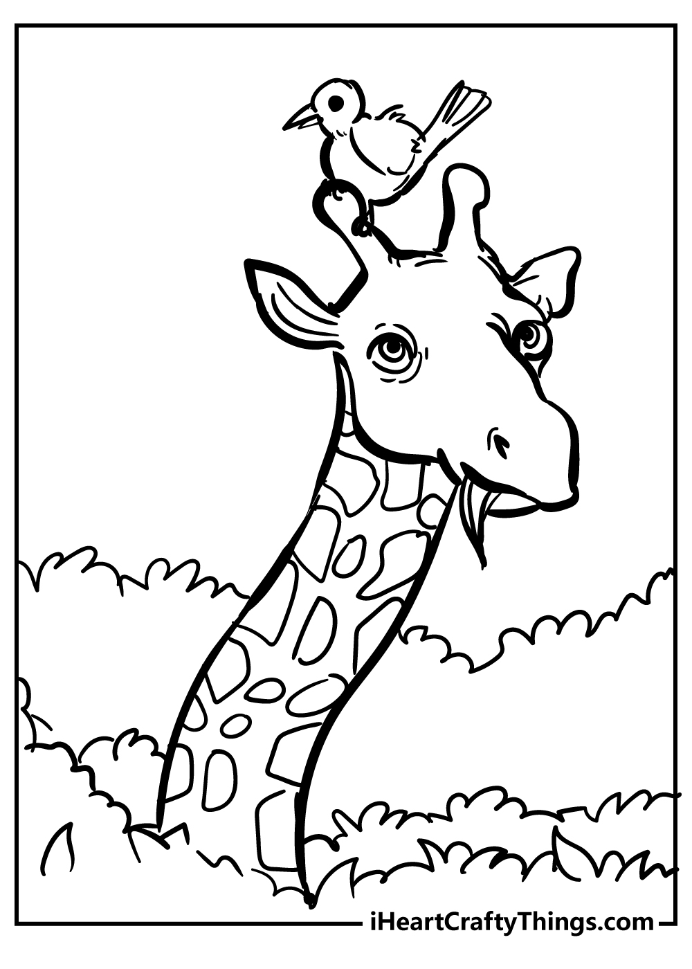 35 Tall Giraffe Coloring Pages Printable 30