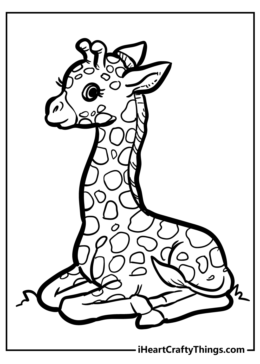 35 Tall Giraffe Coloring Pages Printable 9