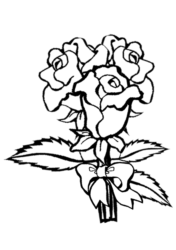 37 Elegant Rose Coloring Pages Printable 14