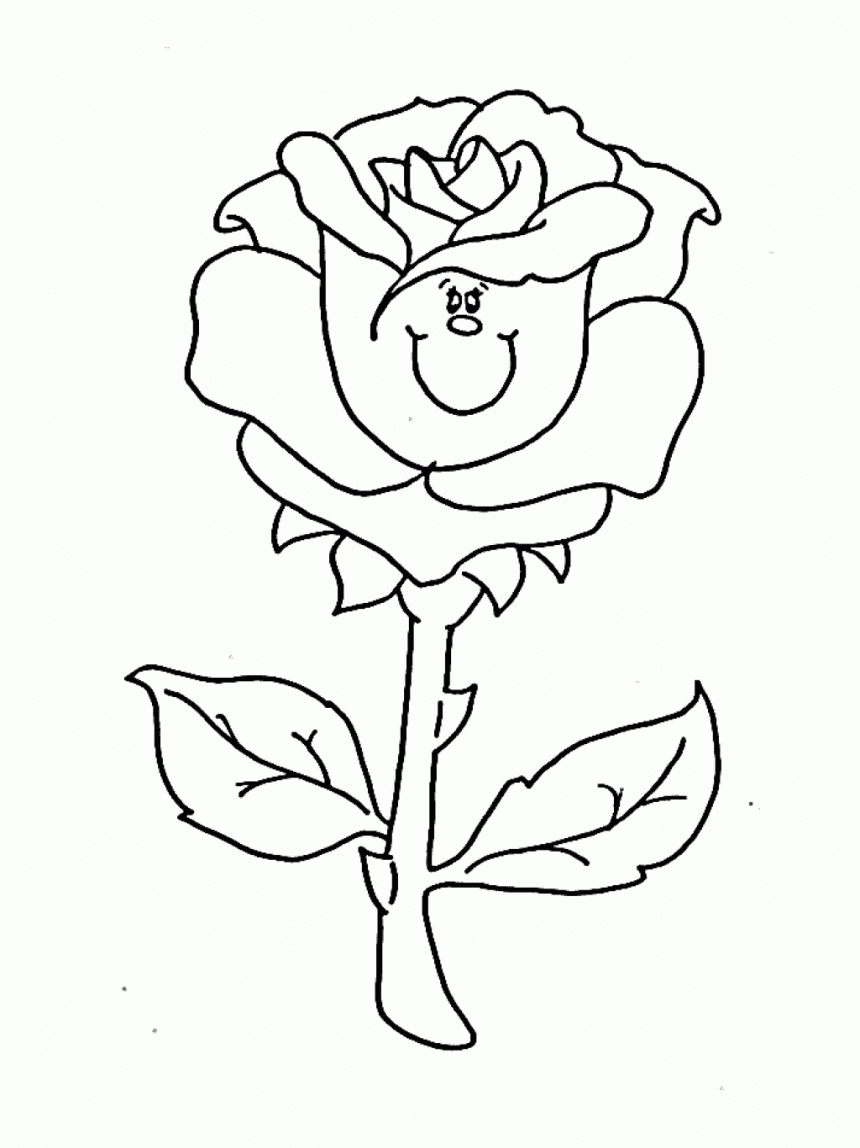 37 Elegant Rose Coloring Pages Printable 18