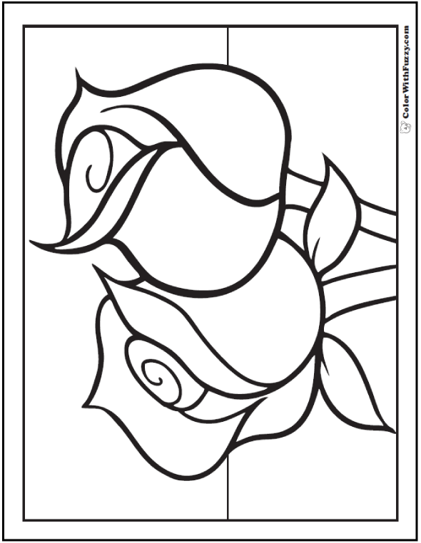 37 Elegant Rose Coloring Pages Printable 24