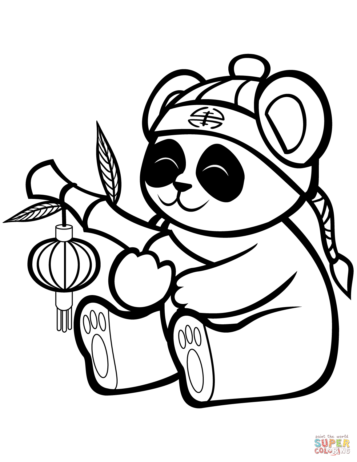 39 Cuddly Panda Coloring Pages Printable 10