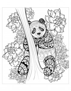 39 Cuddly Panda Coloring Pages Printable 11