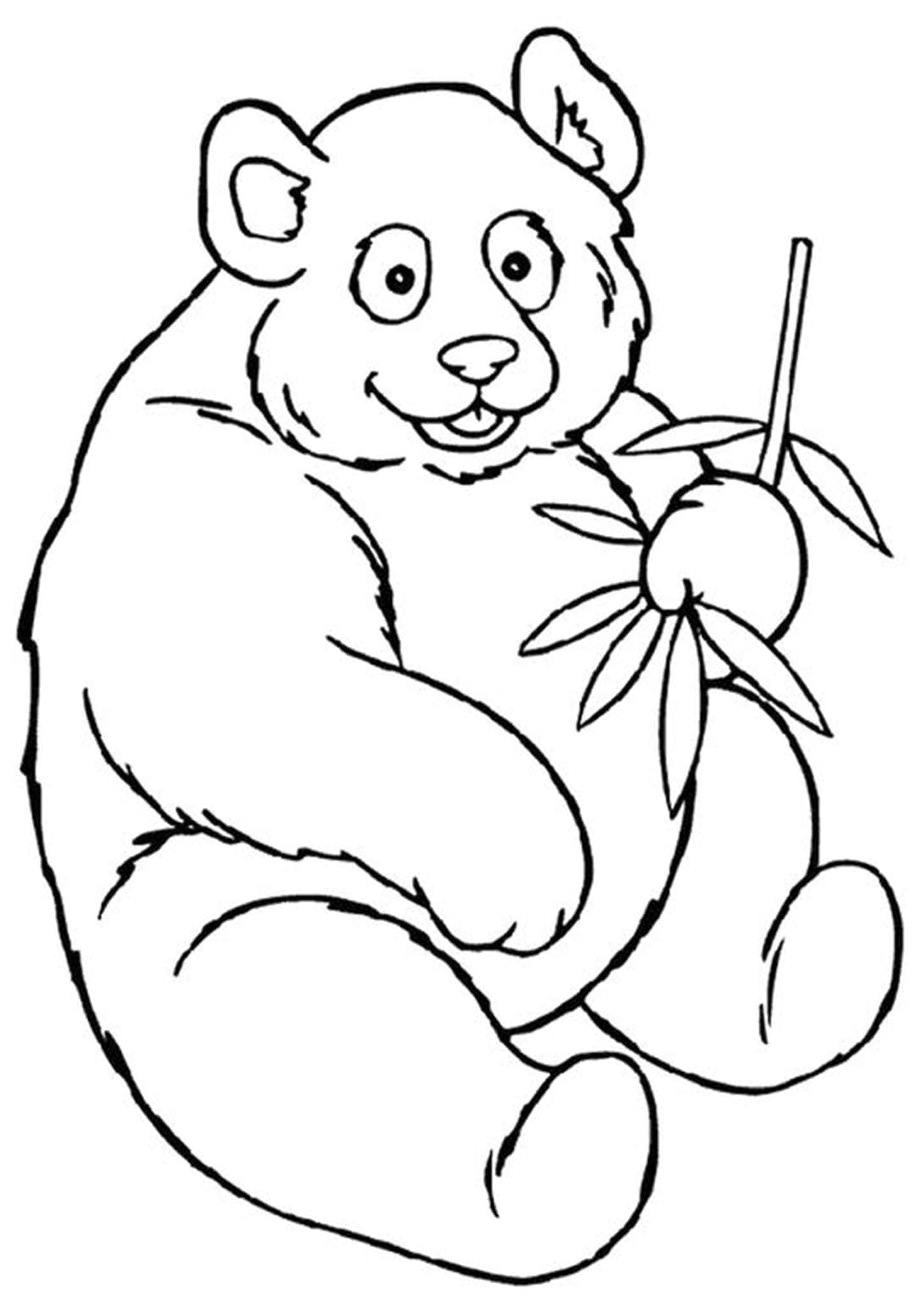 39 Cuddly Panda Coloring Pages Printable 2