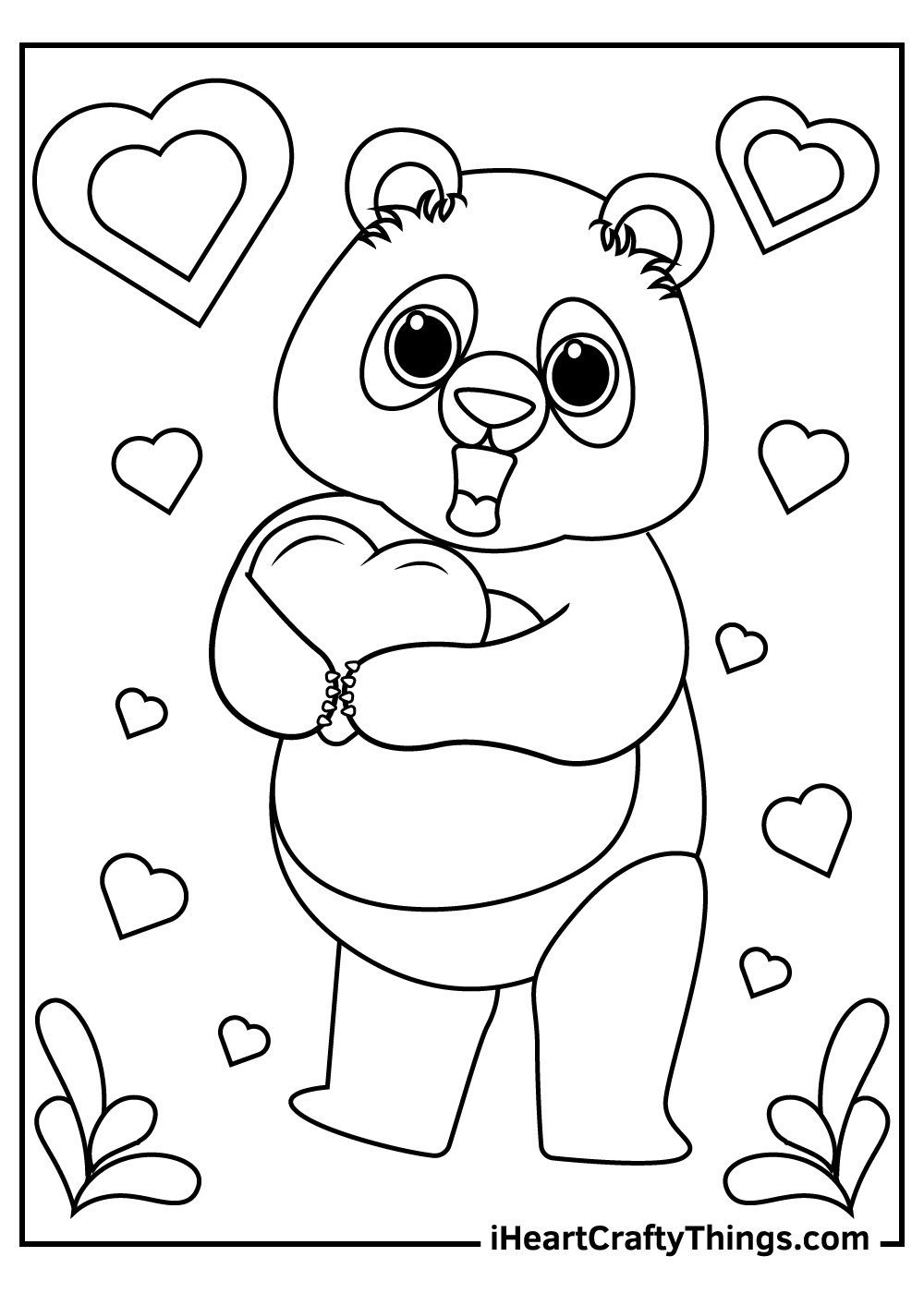 39 Cuddly Panda Coloring Pages Printable 21